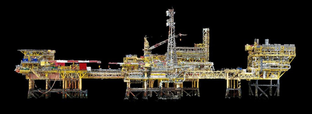 3D Model Platform produksi minyak dan gas