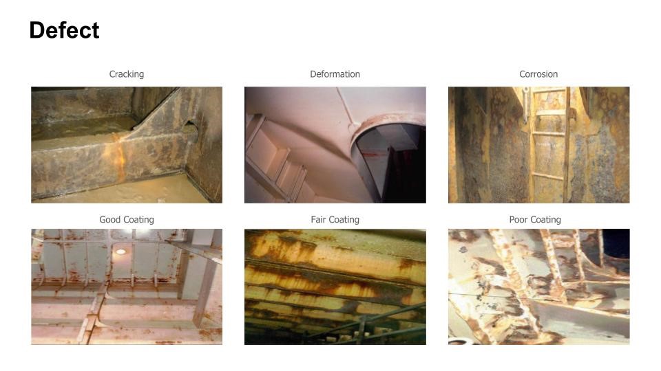 Contoh temuan dari inspeksi kapal menggunakan drone