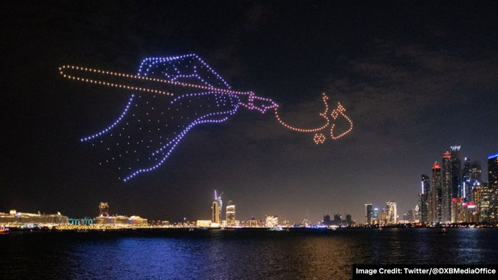 Drone show at Dubai Shopping Festival
