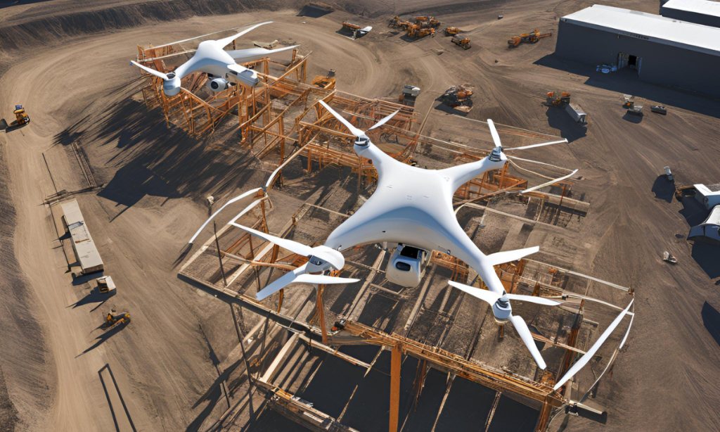 Drone survei di konstruksi